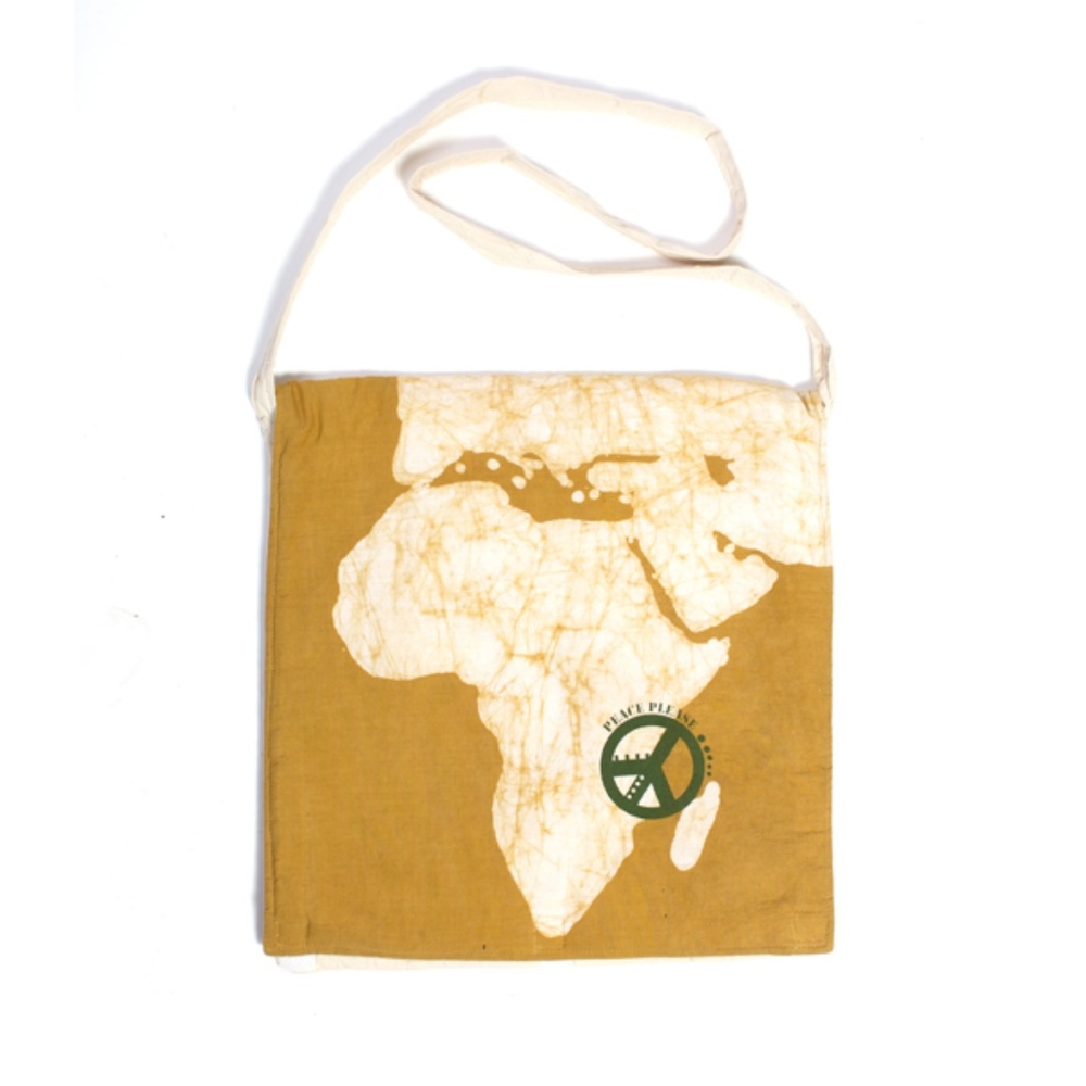 Handmade Batik Africa Peace Please Messenger Bag